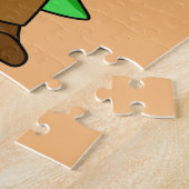 Parasaurolophus, verkleidet als Indiana Jones. Puzzle (Seite)