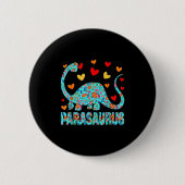 Parasaurus Paraprofessional Paraeducator Dinosaur Button (Vorderseite)