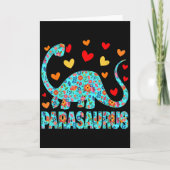 Parasaurus Paraprofessional Paraeducator Dinosaur Karte (Vorderseite)