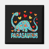 Parasaurus Paraprofessional Paraeducator Dinosaur Magnet (Vorne)