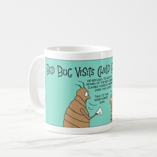 Parasit spricht mit dem Psychologen Kaffeetasse (Vorderseite Links)