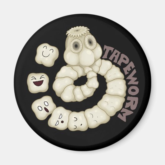 PARASITEN: Bandwurm Magnet (Vorne)