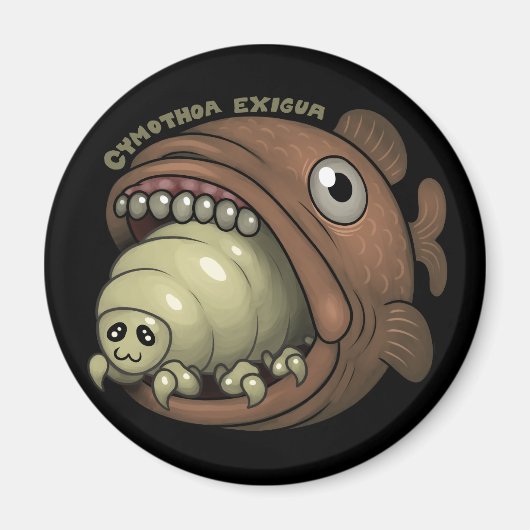 PARASITEN: Cymothoa exigua Magnet (Vorne)