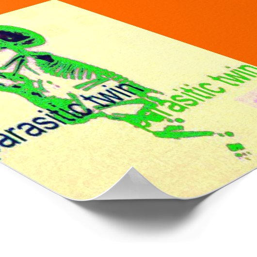 Parasitische Twin(Poster) Grün Poster (Ecke)