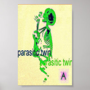 Parasitische Twin(Poster) Grün Poster
