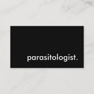 Parasitologe. Visitenkarte
