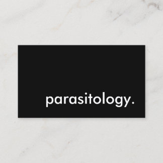 Parasitologie Visitenkarte