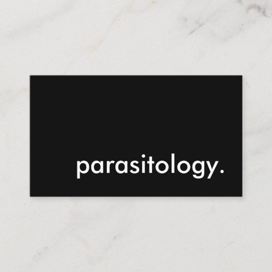Parasitologie Visitenkarte (Vorderseite)