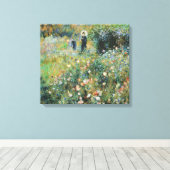 Parasol im Garten Die Rote Kirche (Chiesa Rossa) Leinwanddruck (Insitu (Holzboden))