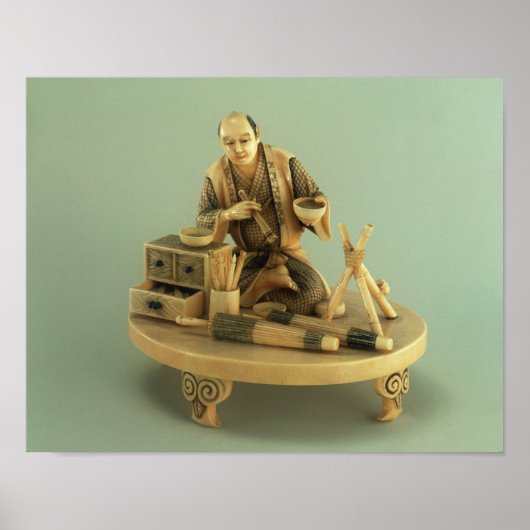 Parasol Maker, Okinomo, Edo Periode Poster (Vorne)