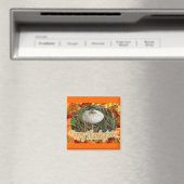 Parasol Mushroom Happy Thanksgiving Magnet (In Situ (Geschirrspüler))