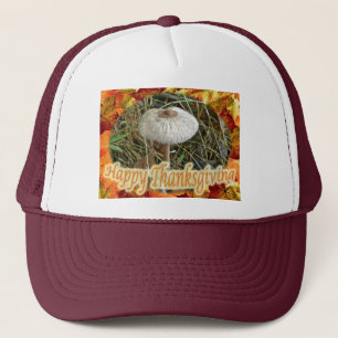 Parasol Mushroom Happy Thanksgiving Series Truckerkappe