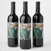 Parasol mushroom, Swedish Archipelago, Sweden Weinetikett (Flaschen)