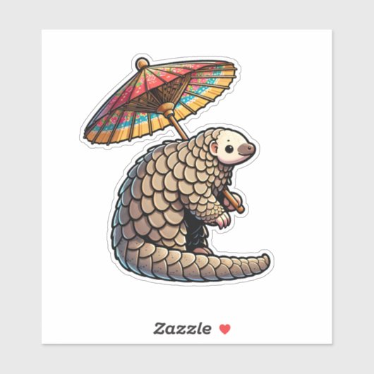 Parasol Pangolin Aufkleber (Blatt)
