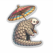 Parasol Pangolin Aufkleber (Vorderseite)
