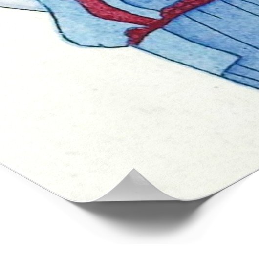 Parasol Vintages Portrait Poster (Ecke)