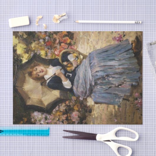 Parasol von Jules Bastien-Lepage Seidenpapier (Handwerk)