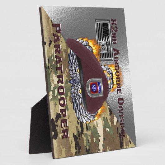 Paratrooper, 82. Im Flugzeug Fotoplatte (Seite)