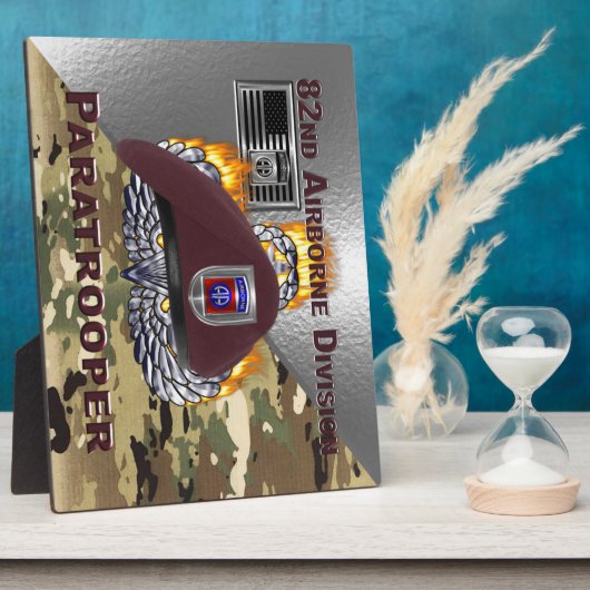 Paratrooper, 82. Im Flugzeug Fotoplatte (Seite)