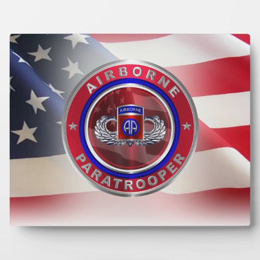 Paratrooper, 82. Im Flugzeug Fotoplatte (Vorderseite)