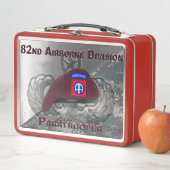 Paratrooper, 82. Im Flugzeug Metall Brotdose (Beispiel)
