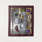 Paratrooper, 82. Im Flugzeug Wandteppich (Vorderseite)