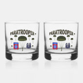 Paratrooper, 82. Im Flugzeug Whiskyglas (Vorderseite)