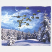 PARATROOPER CHRISTMAS FLEECEDECKE (Vorderseite (Horizontal))