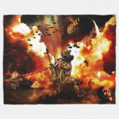 PARATROOPER der APOKALYPSE Fleecedecke (Vorderseite (Horizontal))