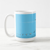 Paratrooper Hercules Plane Cartoon Coffee Mug Kaffeetasse (Links)