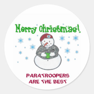Paratrooper HOLIDAY Runder Aufkleber