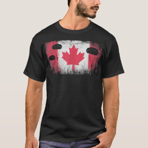 Paratrooper Kanada Flagge Im Flugzeug Infanterie T-Shirt