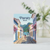 Paraty Brasilien Postkarte (Stehend Vorderseite)