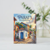 Paraty Brasilien Postkarte (Stehend Vorderseite)