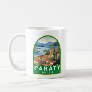 Paraty Brasilien Reise Kunst Vintage Kaffeetasse