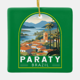 Paraty Brasilien Reise Kunst Vintage Keramikornament