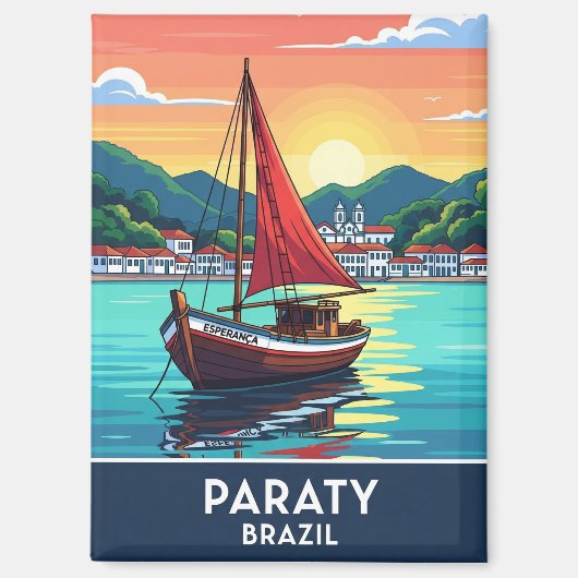 Paraty Brazil Travel Magnet (Vorderseite)