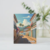 Paraty Brazil Travel Postkarte (Stehend Vorderseite)