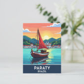 Paraty Brazil Travel Postkarte (Stehend Vorderseite)