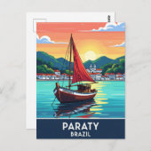 Paraty Brazil Travel Postkarte (Vorne/Hinten)
