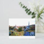 Parc Guell, Barcelona, Spanien Postkarte (Stehend Vorderseite)