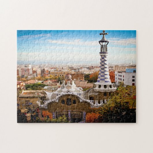 Parc Güell Gaudí Barcelona. Puzzle (Horizontal)