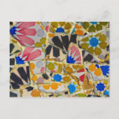 Parc Guell Keramik Tiles in Barcelona Spanien Postkarte (Vorderseite)