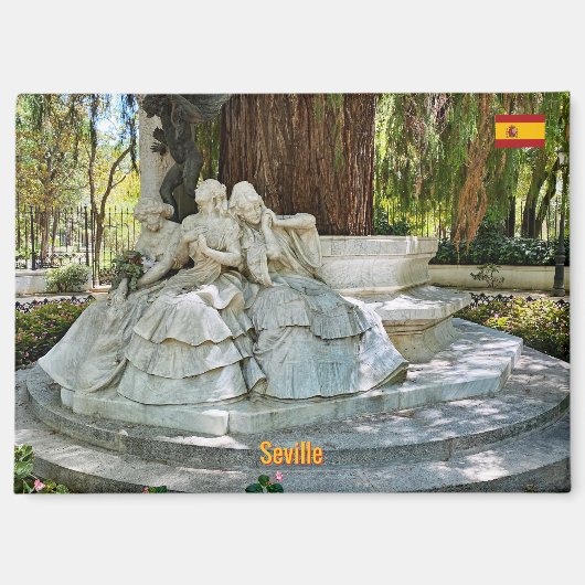 Parc Maria Louisa in Sevilla Magnet (Vorderseite)