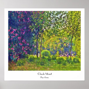 Parc Monceau Claude Monet Poster