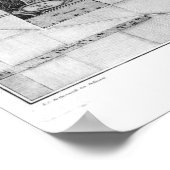 Parc Monceau in Paris Poster (Ecke)