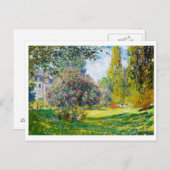 Parc Monceau, Paris Claude Monet Postkarte (Vorne/Hinten)