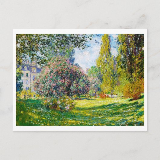 Parc Monceau, Paris Claude Monet Postkarte (Vorderseite)