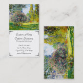 Parc Monceau, Paris Claude Monet Visitenkarte (Vorne/Hinten)