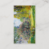 Parc Monceau, Paris Claude Monet Visitenkarte (Rückseite)